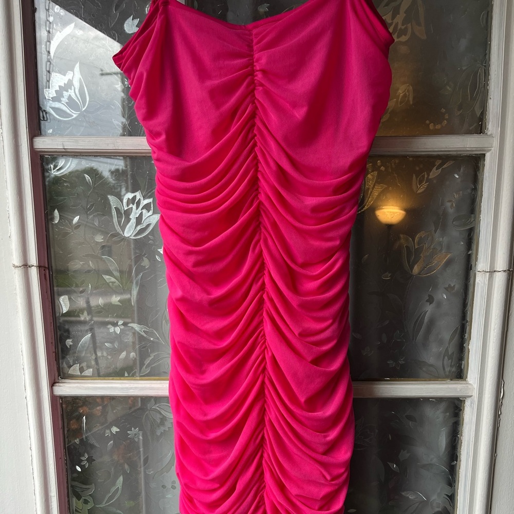Hot Pink Party Dress Size L